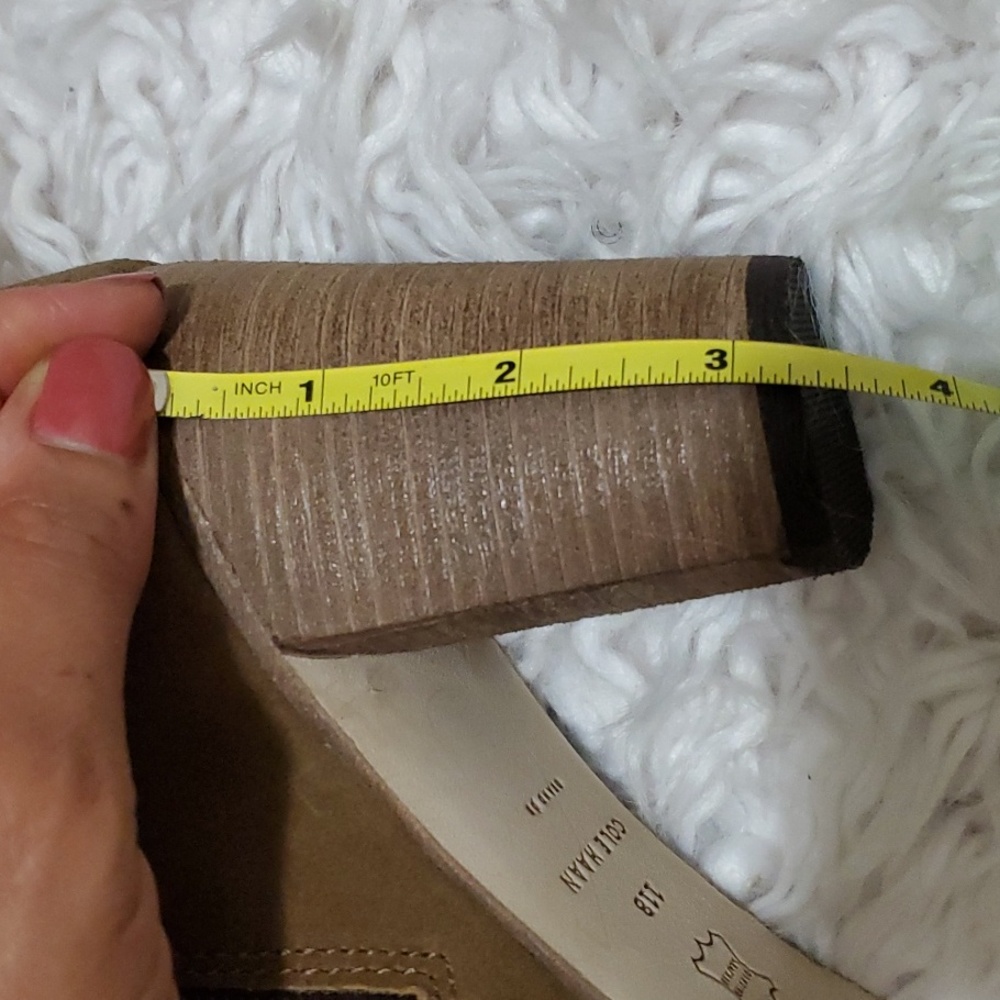 Brand new size 11 M ladies booties by Cole Haan Olive suede - Picture 6 of 7